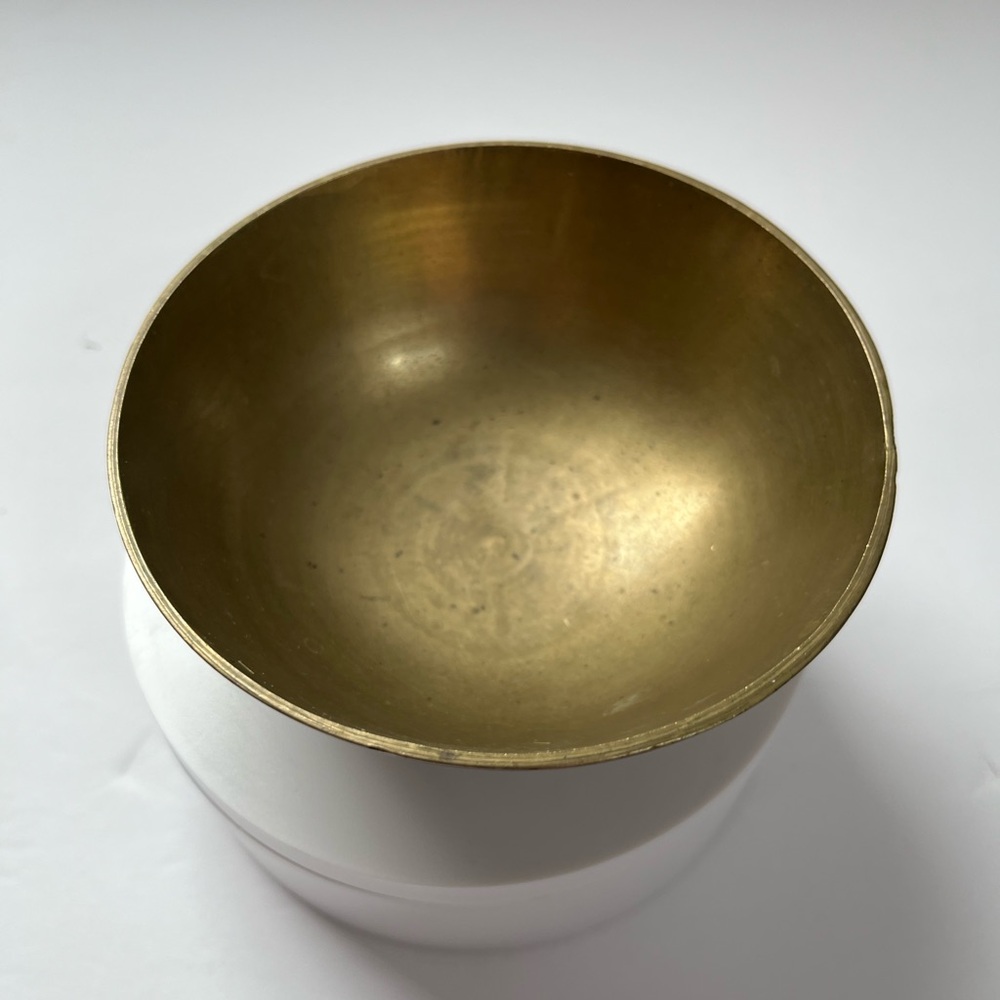 Vintage Brass Bowl ~ Signature Stamp
